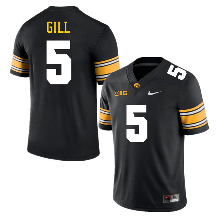 Jacob Gill Iowa Jersey,University Of Iowa Hawkeyes Fotoball Uniforms,Jersey,Gears-Black